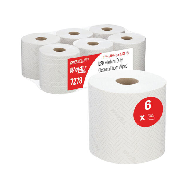 Wypall L20 Cleaning And Maintenance Wiping Paper 7278 - 2 Ply