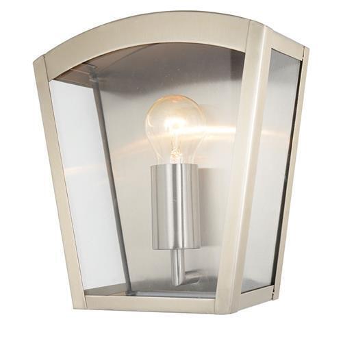 Litecraft Hamble Wall Light Outdoor Curved Lantern Fitting - 2 Colours