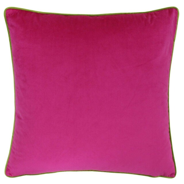 Riva Paoletti Meridian Faux Velvet Piped Cushion Cover Decorative Sofa
