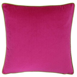 Riva Paoletti Meridian Faux Velvet Piped Cushion Cover Decorative Sofa