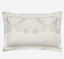 Morris & Co Pure Strawberry Thief Embroidery Oxford Pillowcase