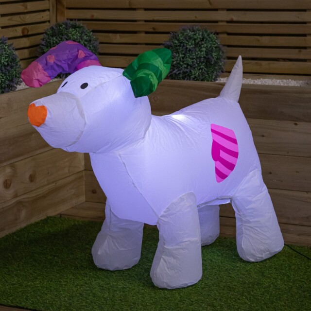 85cm The Snowman And The Snowdog Christmas Inflatable Decoration With