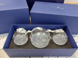 Bnib Swarovski Christmas Baubles Ornament Set 2016 - 5223282 - Rare