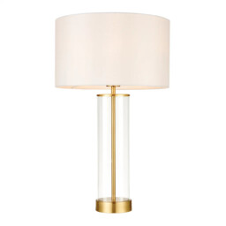 Touch Table Light Gold Lessina Brushed Vintage White 350mm Endon 68802