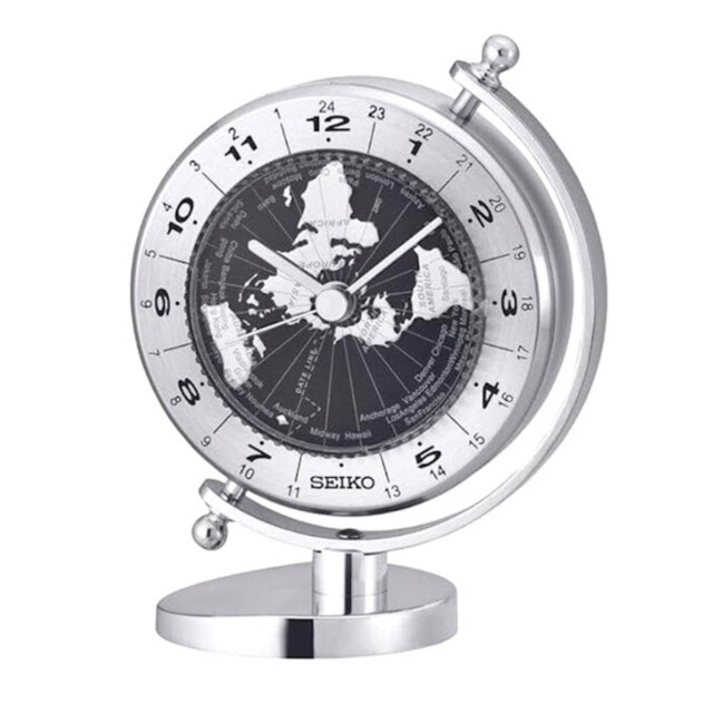 Seiko Discoverer Table Clock Qhg106s