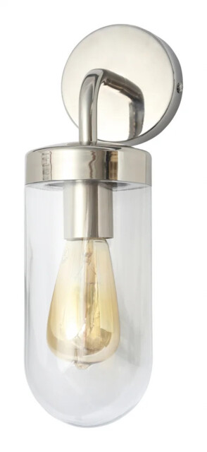 Outdoor Light Silver Kew Wall Polished Steel Zink Zn-31808-polsst