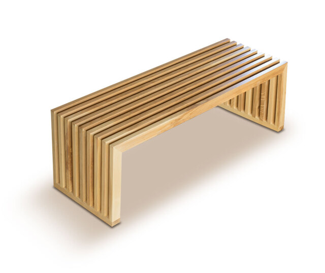 Solid Oak Bench Modern Wood Oak Bench Wooden Bench Oak. L 122 Cm