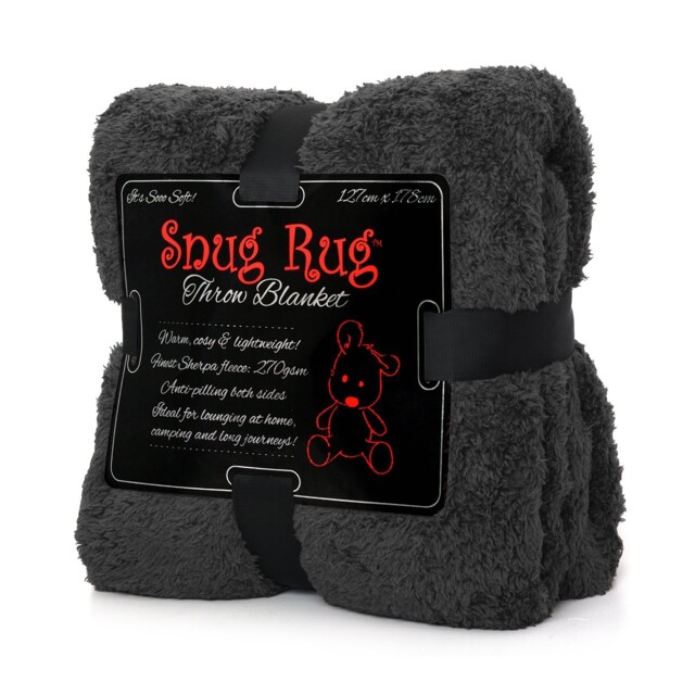 "Snug Rug Special Edition Luxury Grey Blanket 127 X 178cm (50"" X 70""),"