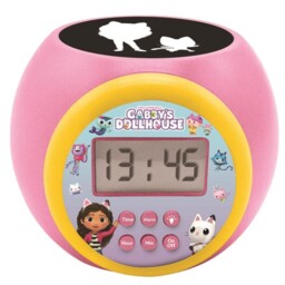 Lexibook Gabby's Dollhouse Children's Projector Clock With Timer And
