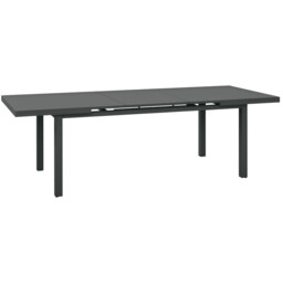 Outsunny Extending Garden Table Outdoor For 6-8 People, Aluminium