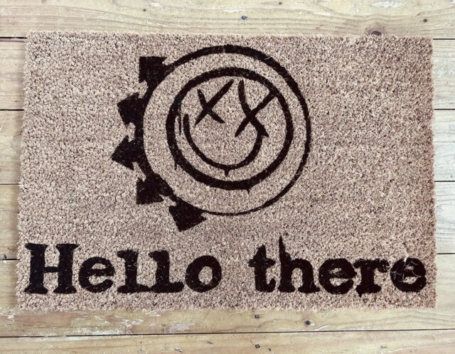 Blink 182 Coir Pvc Backed Door Mat 40 X 70cm