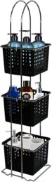 1,2,3 Tier Large Plastic Basket Shower Caddy Storage Tidy Organiser