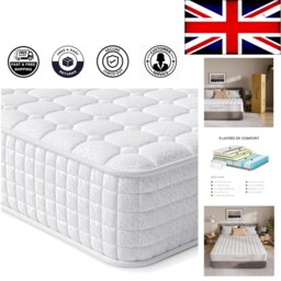 3ft Hybrid Single Mattress - 10 Inch Memory Foam & Pocket Spring,