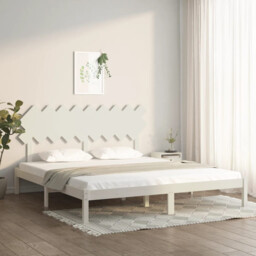 Bed Frame Solid Pine Wood White 2ft6 Small Single 75x190cm Headboard