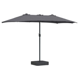 Garden Parasol Polyester Outdoor Shade Structure Patio Umbrella Sun