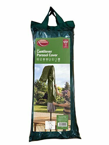 Ambassador Cantilever Green Garden Parasol Cover 22 X 190cm 10 Year