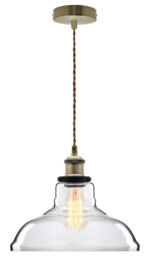 Vintage Glass Shade Chandelier Pendant Ceiling Club Pub Restaurant