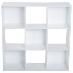 Homcom 3-tier Storage Cupboard Bookcase Organiser With 9 Cubes