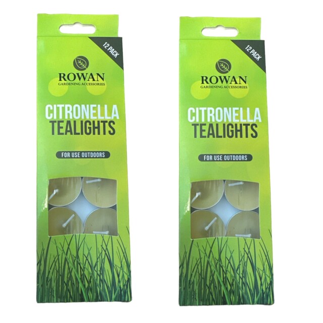 Citronella Tealight Candles Outdoor Garden Home Mosquito Fly Insect
