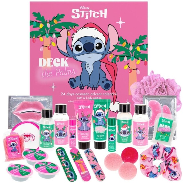 Disney Stitch Stitchmas 24 Day Advent Calendar Christmas Bath And Body