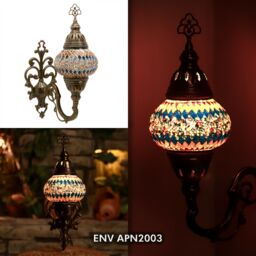 Turkish Moroccan Glass Mosaic Tiffany Wall Sconce Lamp Light Medium