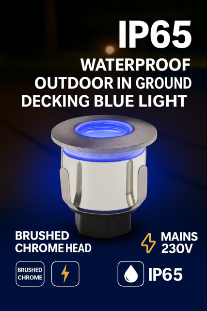 Led Stainless Steel Round Plinth Decking Light Outdoor Ip65 Ground