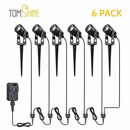 Garden Lights - 6 Pack Garden Spike Lights, Mains Powered, Ip65