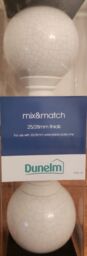 Dunelm Matt White Crackled Ceramic Ball Finials - Pair