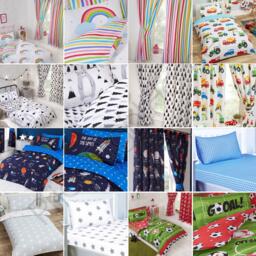 Kids Duvet Cover Sets Junior Single Double Bedding / Fitted Sheets /