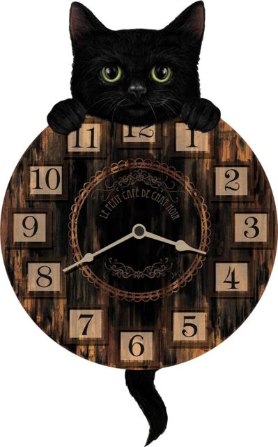 Nemesis Now Kitten Tickin Clock 25cm Brown