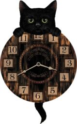Nemesis Now Kitten Tickin Clock 25cm Brown