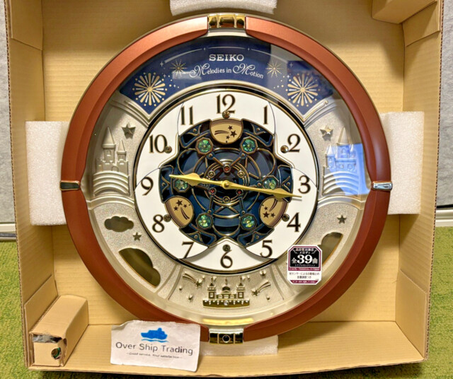 Seiko Re601b Wall Clock Analog 52 Melody In Motion Song Automation