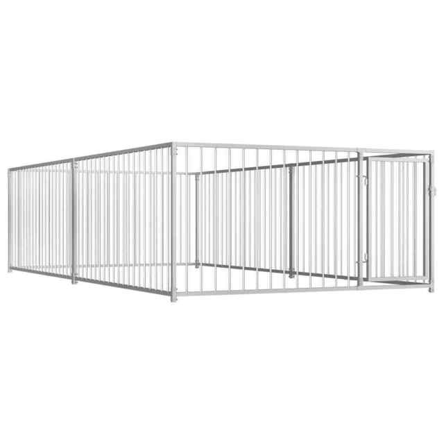 Outdoor Dog Kennel 200x400x100 Cm Vidaxl