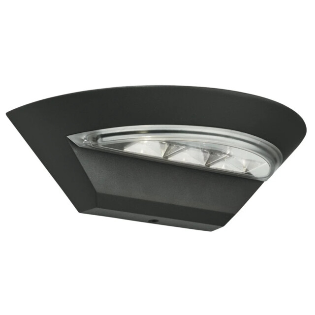 Outdoor Light Grey Lincoln Led Wall Ip44 Dark Searchlight 5122gy