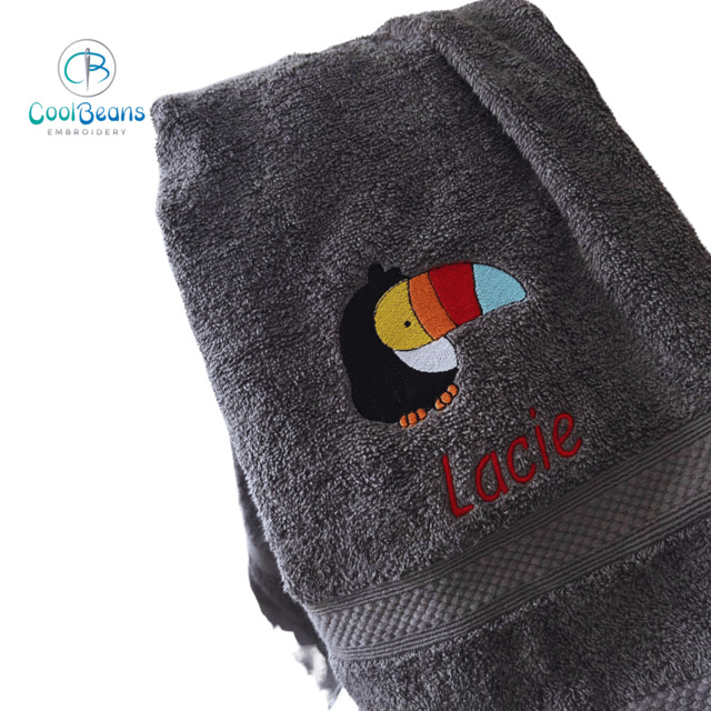 Toucan Towel - Personalised - Flannel / Hand Towel / Bath Towel