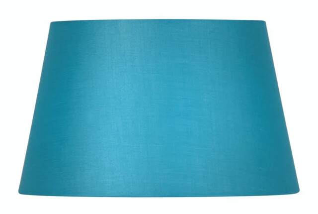 "Lampshade Blue 8"" Cotton Tapered Drum 205mm Oaks Lighting S901/8 Bl"