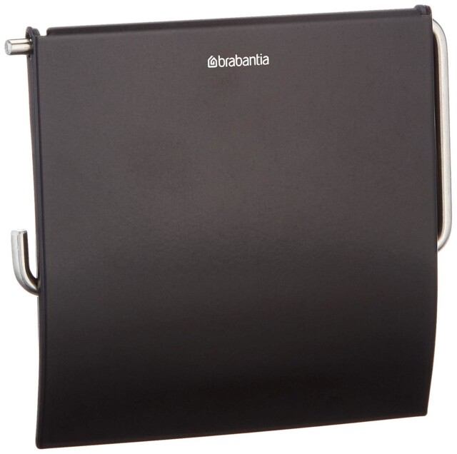 Brabantia Toilet Roll Holder Black Matt Wall Mounted Adjustable Easy