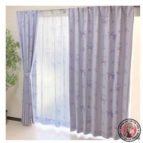 Sanrio Kuromi Level 2 Blackout Curtains Set Of 4 2 Blackout Curtains