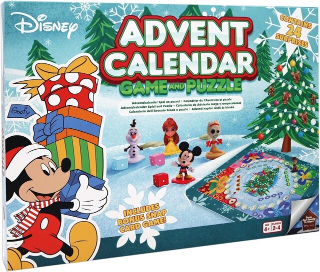 Disney Advent Calendar Game & Puzzle 16 X Disney 3d Characters