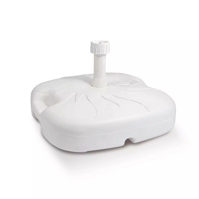 18l White Anthracite Garden Patio Plastic Umbrella Stand Sun Shade