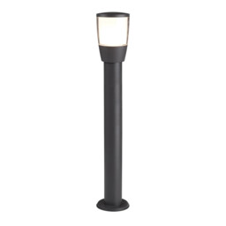 Outdoor Light Grey Tucson Led Ip44 Garden Post Top Bollard Dark 90cm