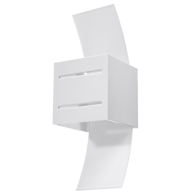 Indoor Wall Lamp Loreto Aluminium Glass White G9 Led Sollux Lighting