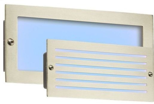 Knightsbridge 5w Bricklight Outdoor Brick Light Brushed Steel Garden