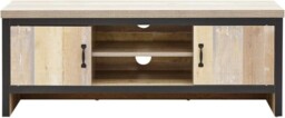 Boston 2 Door Tv Media Unit Oak Loft Studio Apartment Furniture