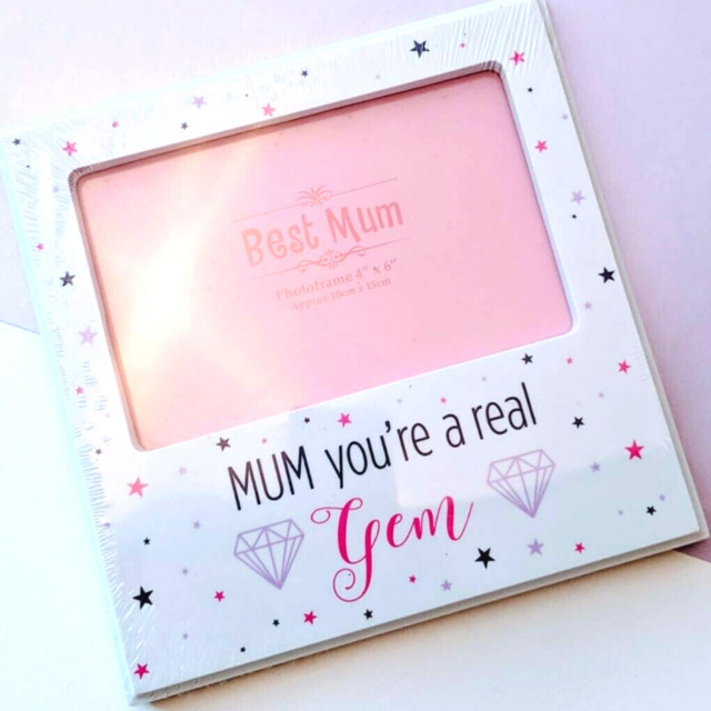 Mum Photo Frame. 4x6. Best Mum/mum You're A Gem. Gift For Mum.