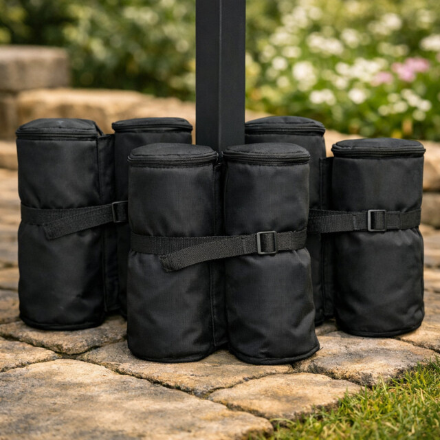 4 Gazebo Leg Weights Heavy Duty Sand Bag Set - Garden Marquee Pop-up