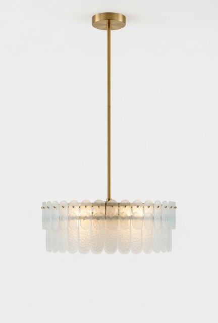 Very Home Glass Oval Chandelier 3 Light Frosted Glass Ceiling Light