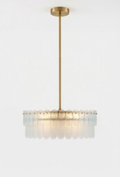 Very Home Glass Oval Chandelier 3 Light Frosted Glass Ceiling Light