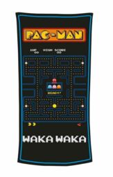 Official Pac Man Retro Gaming Large Bath Beach Towel With Tags