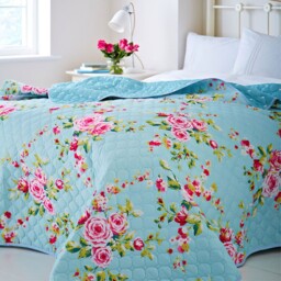 Catherine Lansfield Canterbury Floral Quilted Bedspread 240x260cm